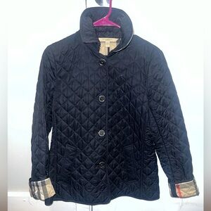 Burberry Navy Quilted Jacket